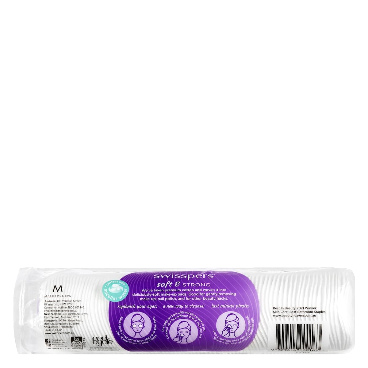 Thumbnail Swisspers Make Up Pads Round 80 Pack