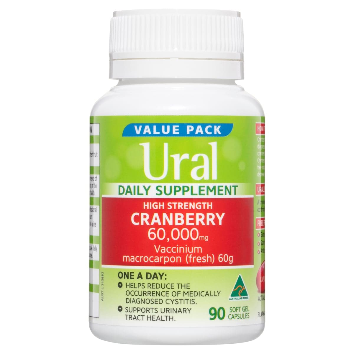 Thumbnail Ural High Strength Cranberry 60000mg 90 Capsules