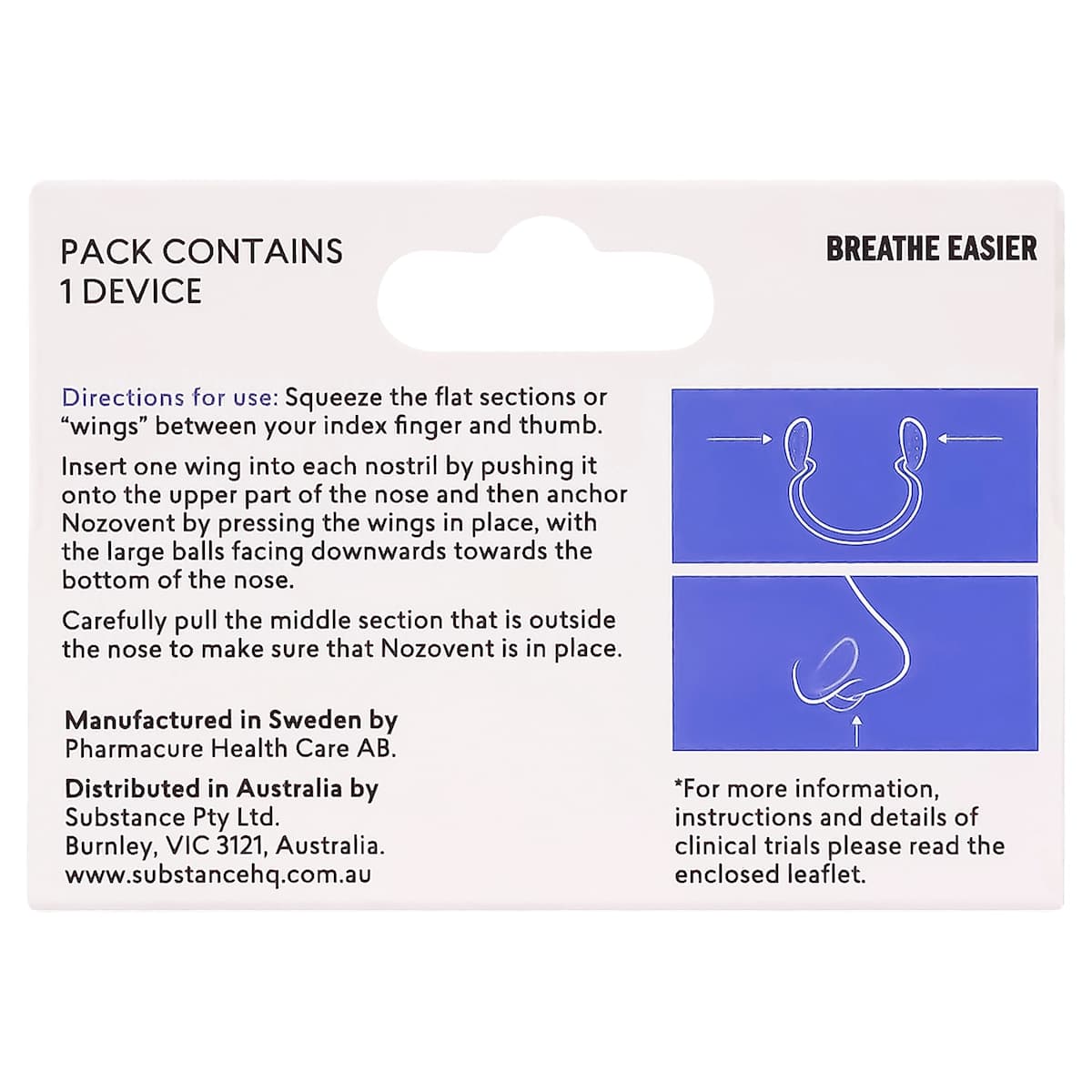 Thumbnail Nozovent Anti-Snoring Device Medium