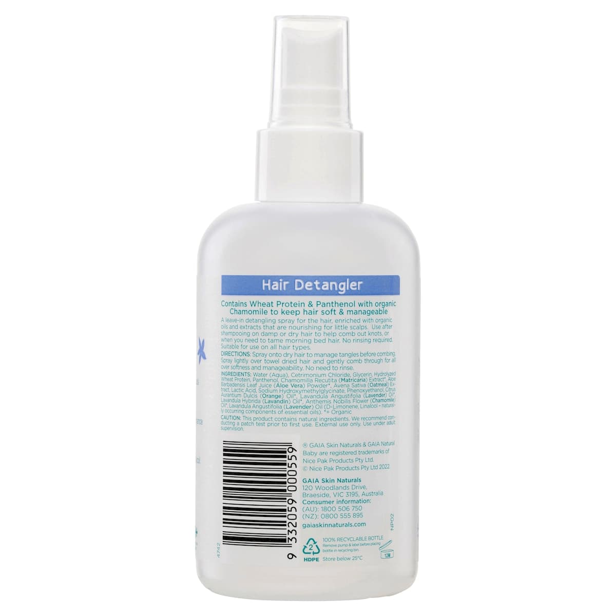 Thumbnail Gaia Natural Baby Conditioning Detangler 200ml