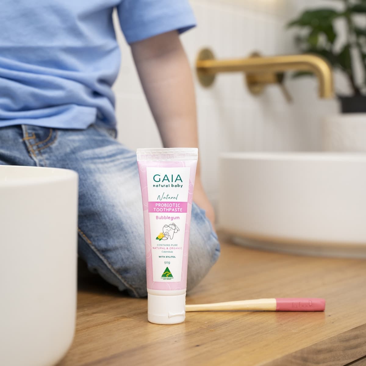 Thumbnail Gaia Natural Baby Bubblegum Toothpaste 50g