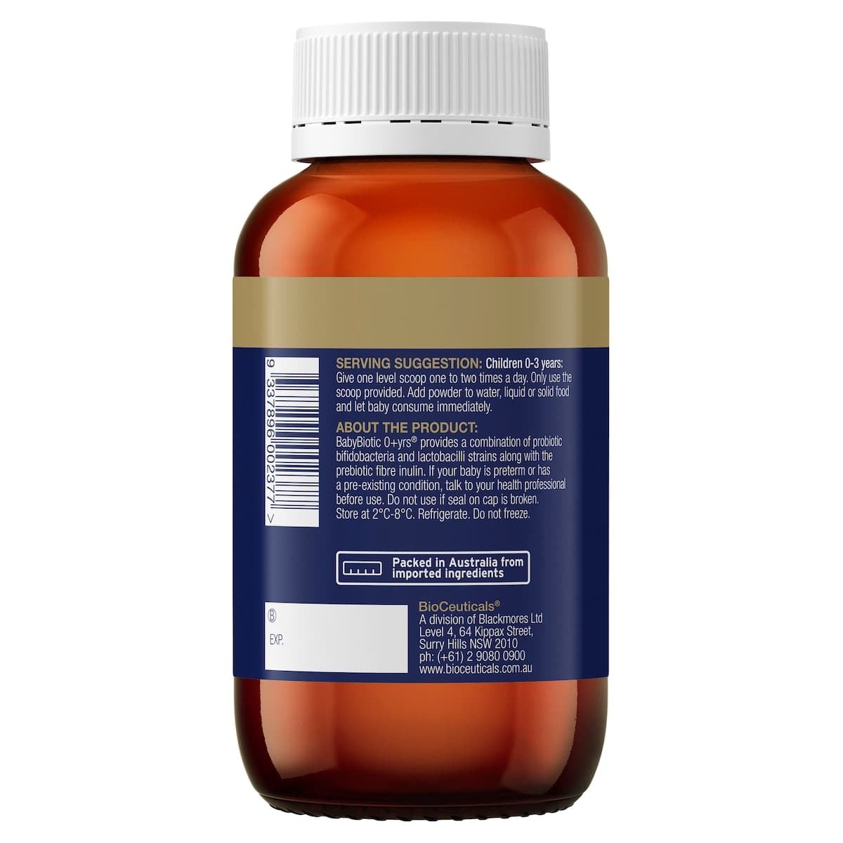 Thumbnail BioCeuticals BabyBiotic 0+ Years Powder 100g