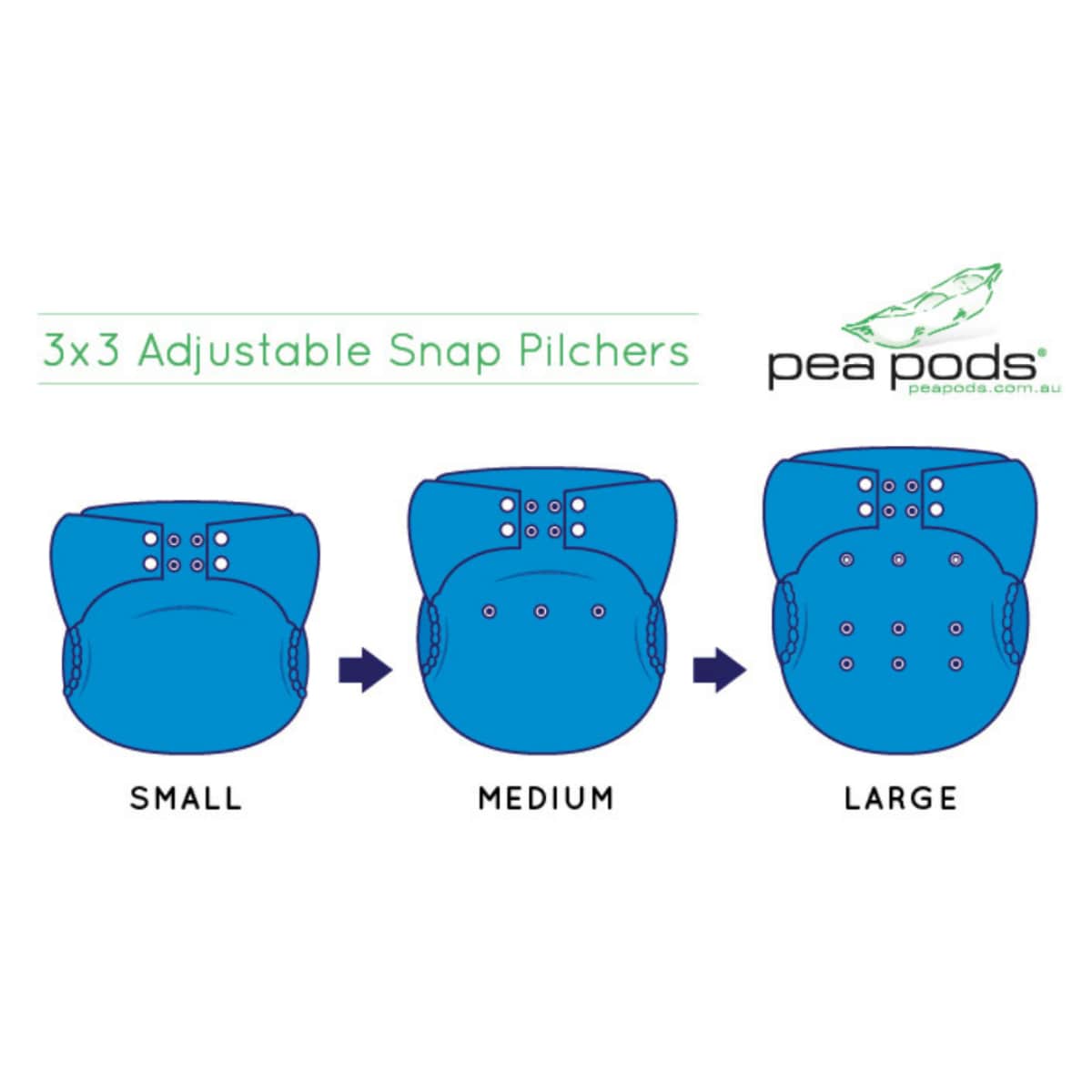 Thumbnail Pea Pods Pilchers Waterproof Nappy Covers White