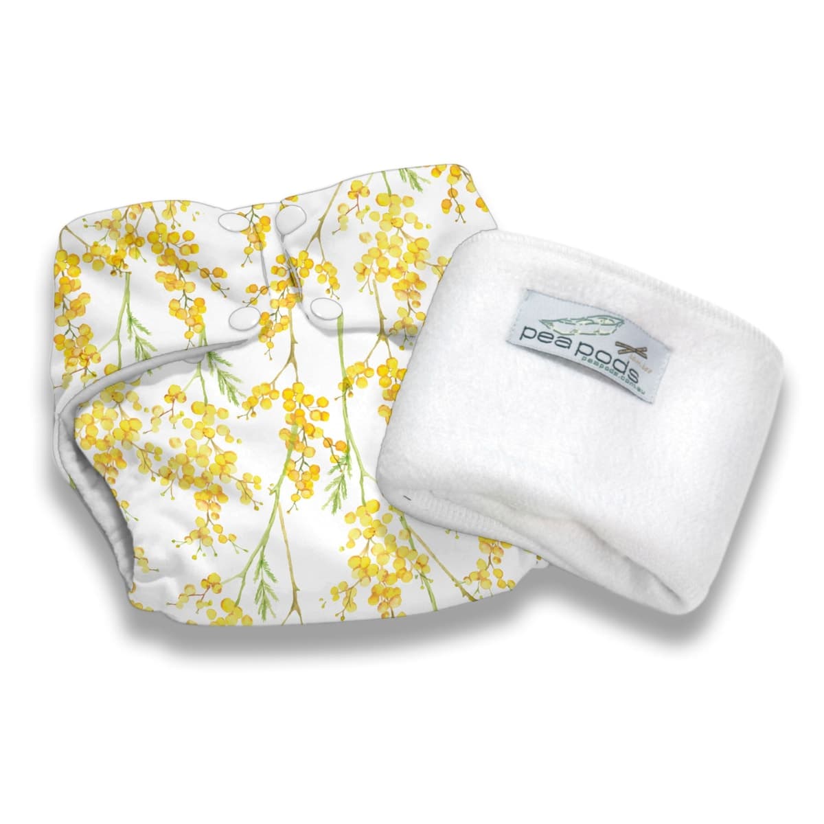 Thumbnail Pea Pods Reusable Nappy One Size Wattle