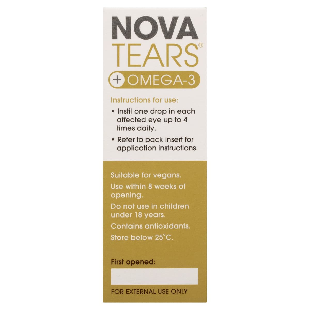 Thumbnail Nova Tears + Omega3 Lubricating Eye Drops 3ml