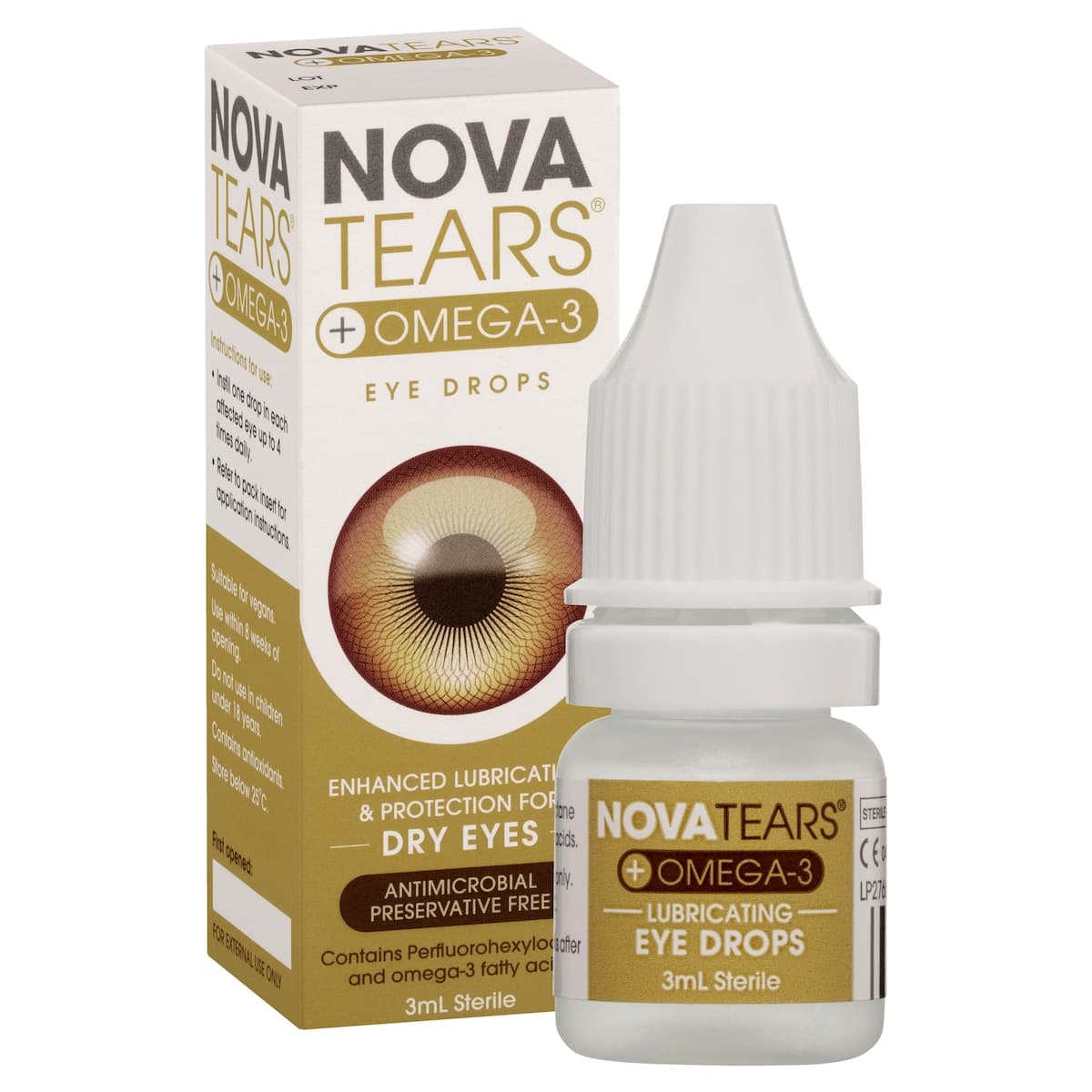 Thumbnail Nova Tears + Omega3 Lubricating Eye Drops 3ml