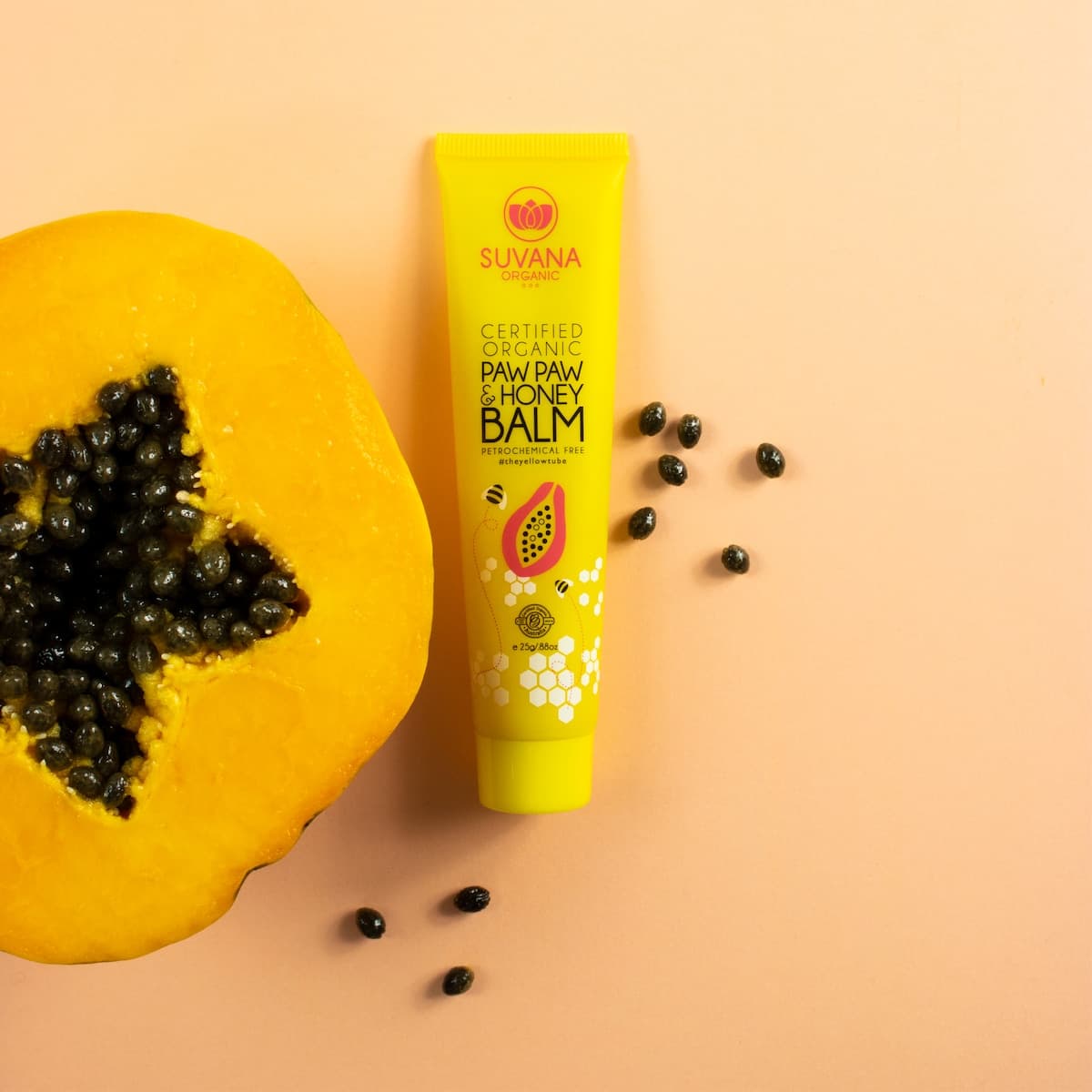 Thumbnail Suvana Certified Organic Pawpaw & Honey Lip Balm 25g