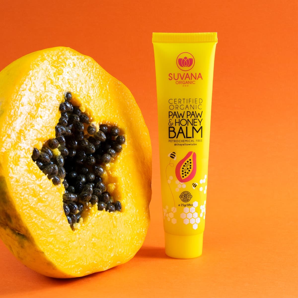 Thumbnail Suvana Certified Organic Pawpaw & Honey Lip Balm 25g