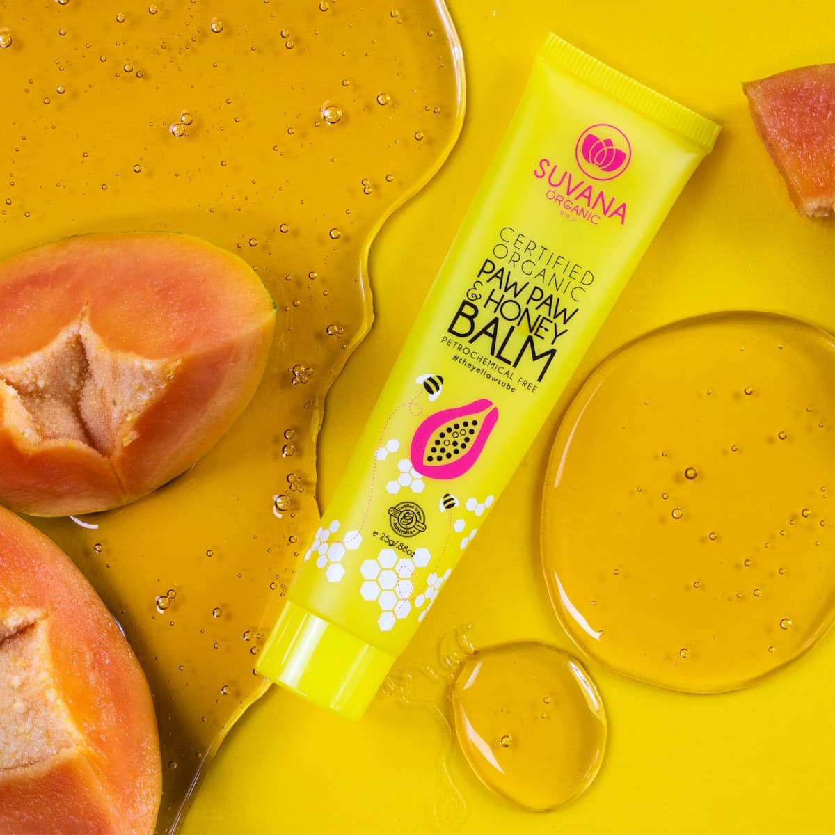 Thumbnail Suvana Certified Organic Pawpaw & Honey Lip Balm 25g