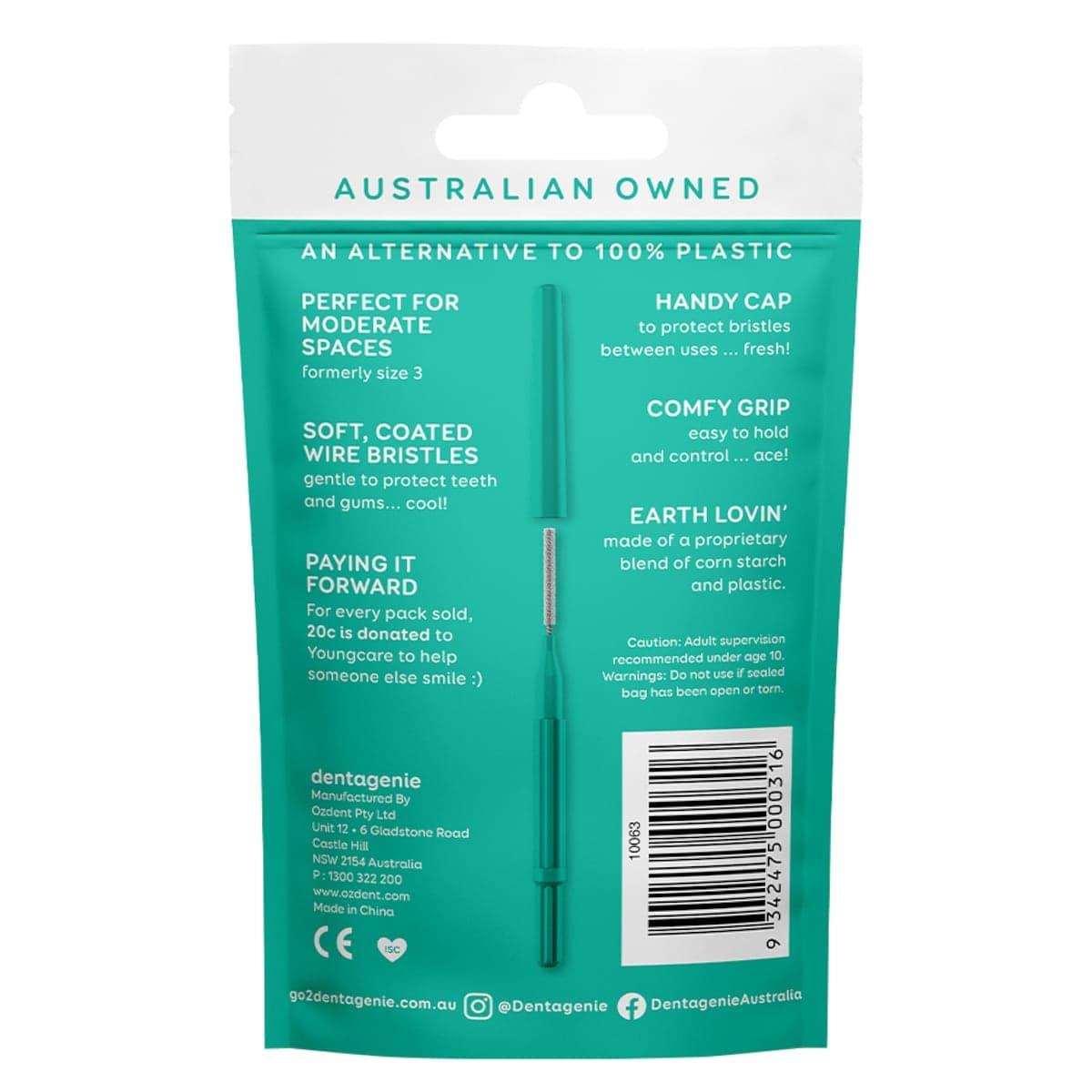Thumbnail GO2 Dentagenie Interdental Brush Moderate 12 Pack