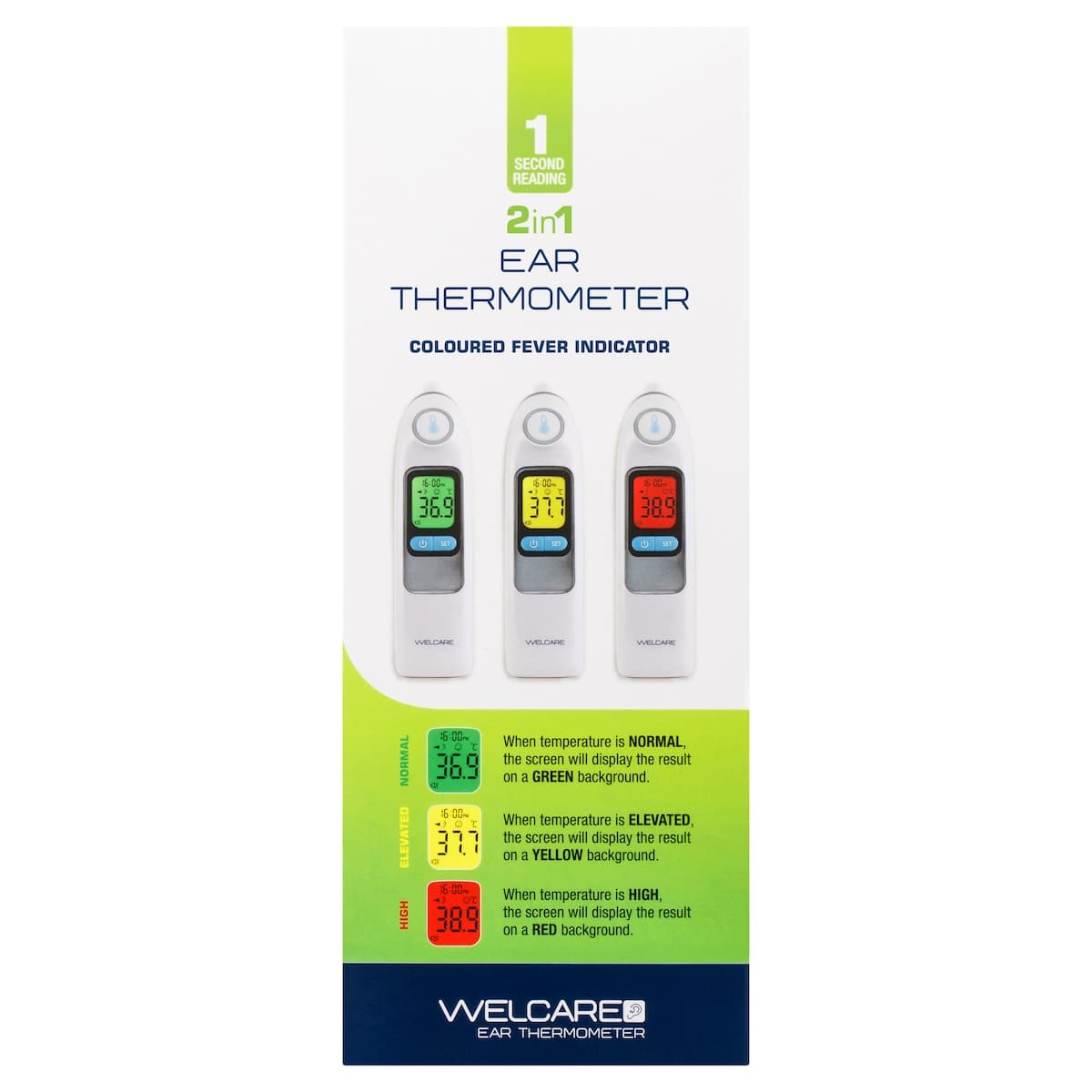 Thumbnail Welcare 2 in 1 Ear Thermometer