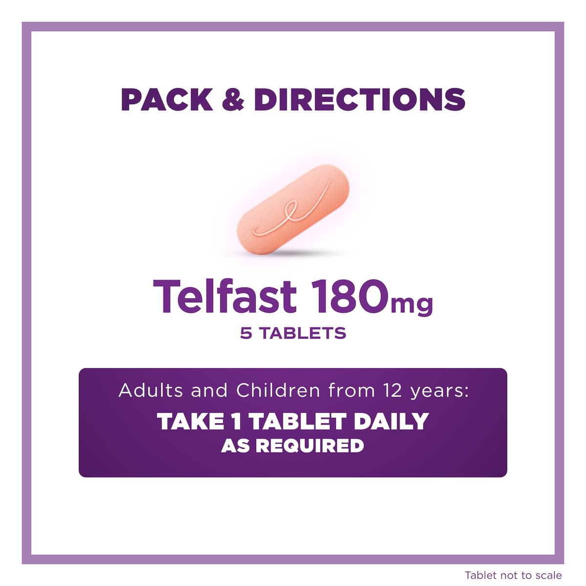 Thumbnail Telfast Allergy & Hayfever Relief 180mg 5 Tablets
