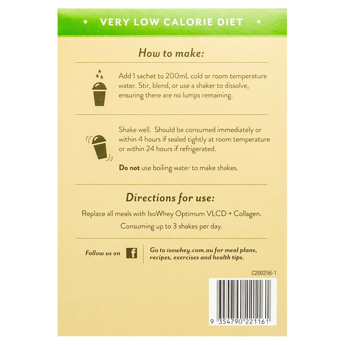 Thumbnail Isowhey VLCD & Collagen Shake French Vanilla 18 x 55g