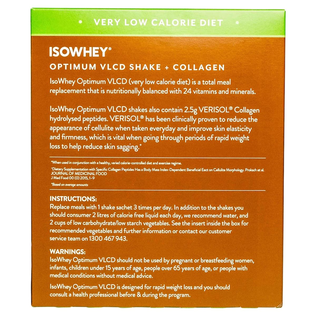 Thumbnail Isowhey Optimum VLCD + Collagen Shake Espresso 18 x 55g