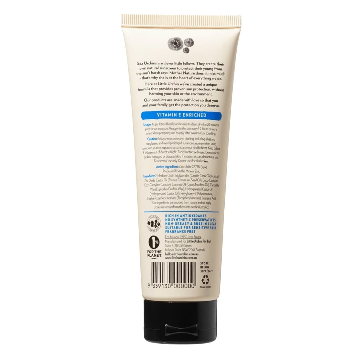 Thumbnail Little Urchin Natural Clear Zinc Sunscreen SPF50+ 100g