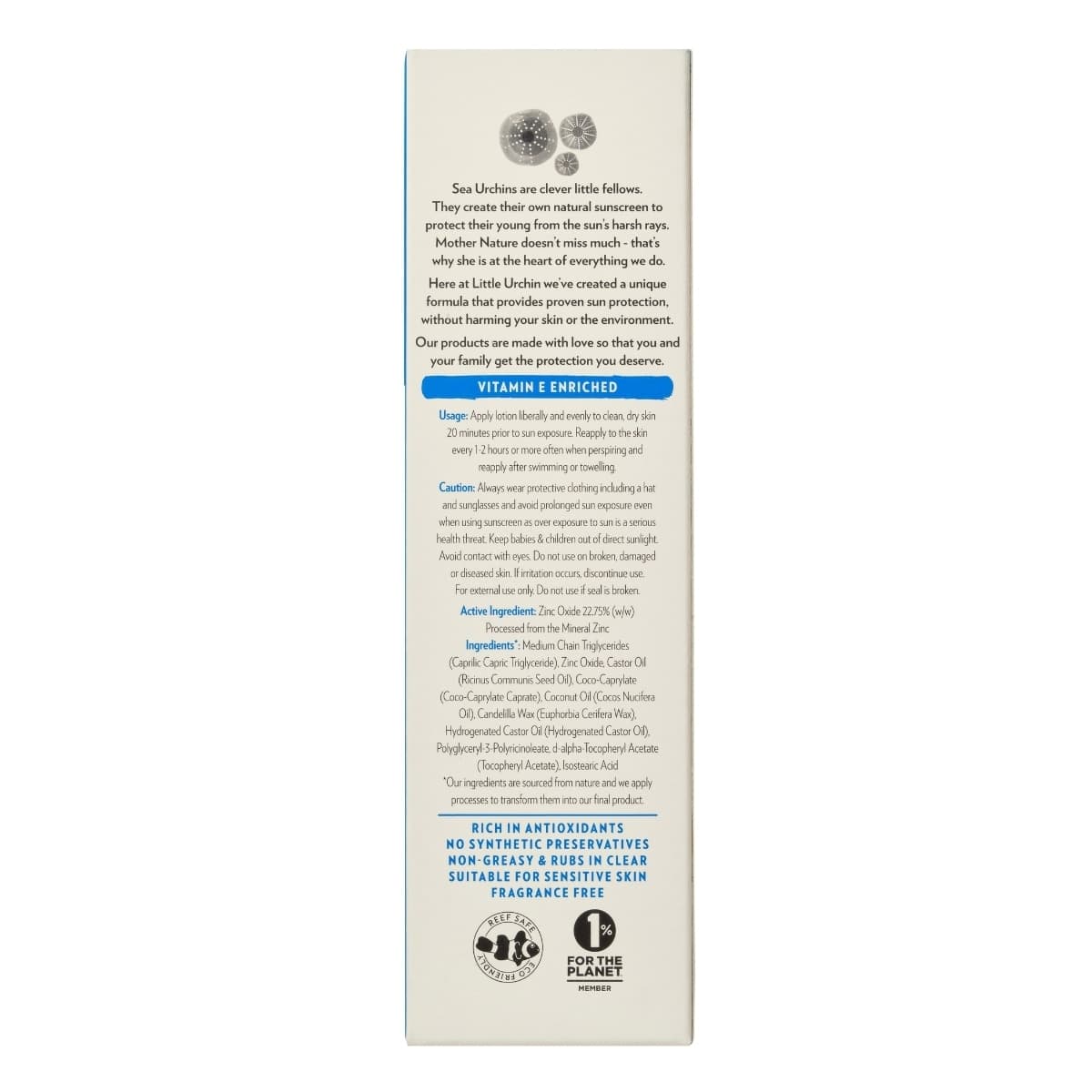 Thumbnail Little Urchin Natural Clear Zinc Sunscreen SPF50+ 100g