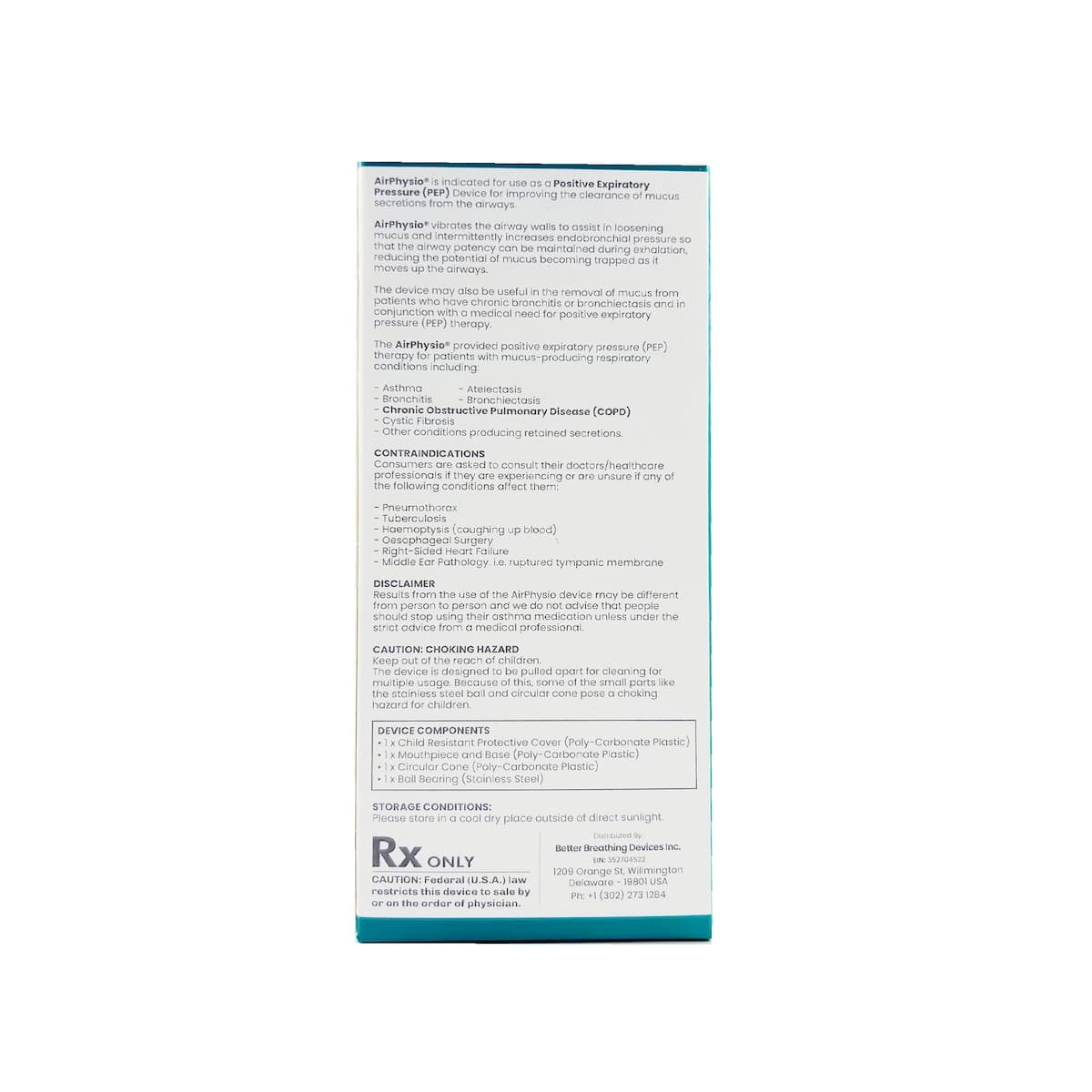 Thumbnail AirPhysio Mucus Clearance Device Average Lung Capacity