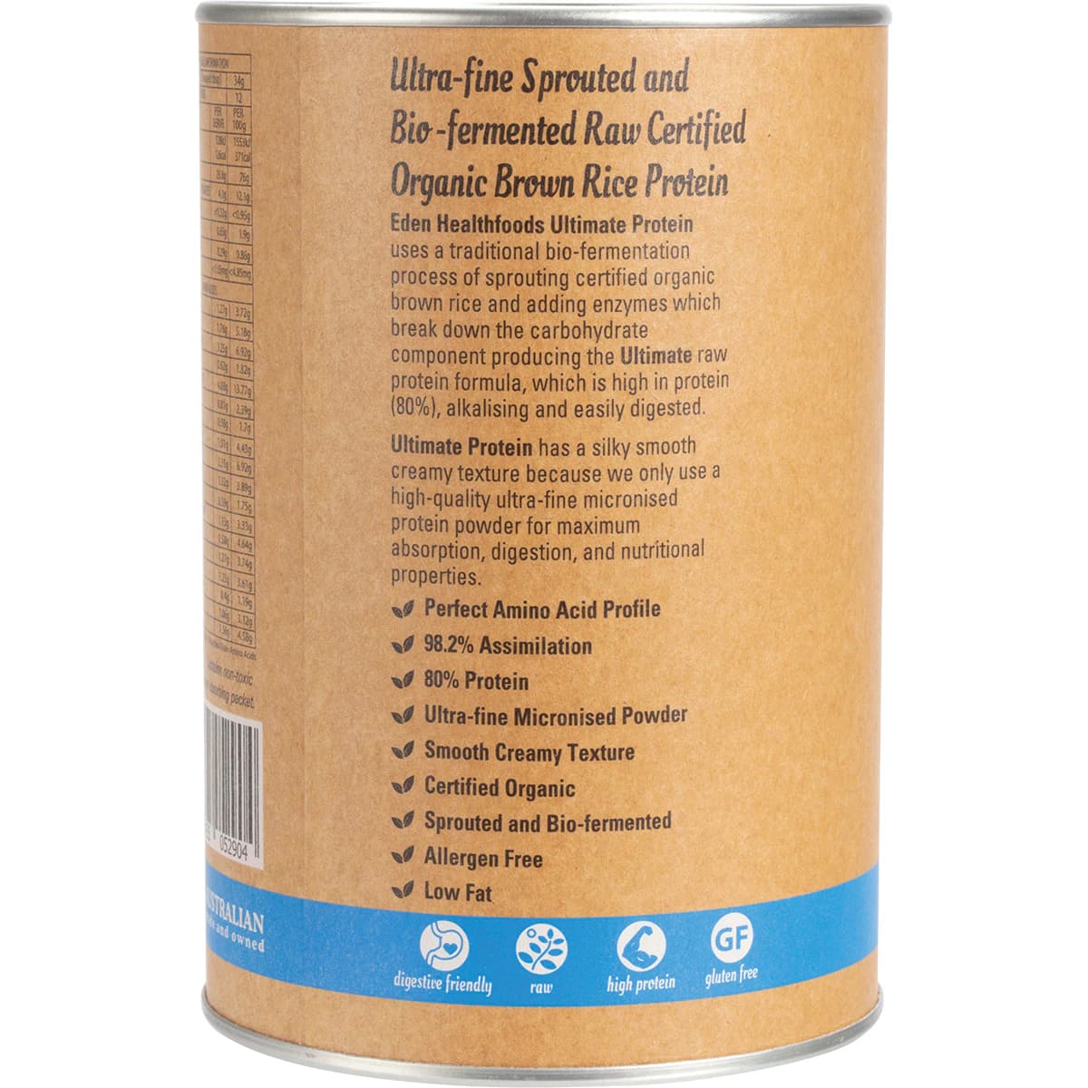 Thumbnail Eden Healthfoods Ultimate Vegan Rice Protein Vanilla 400g