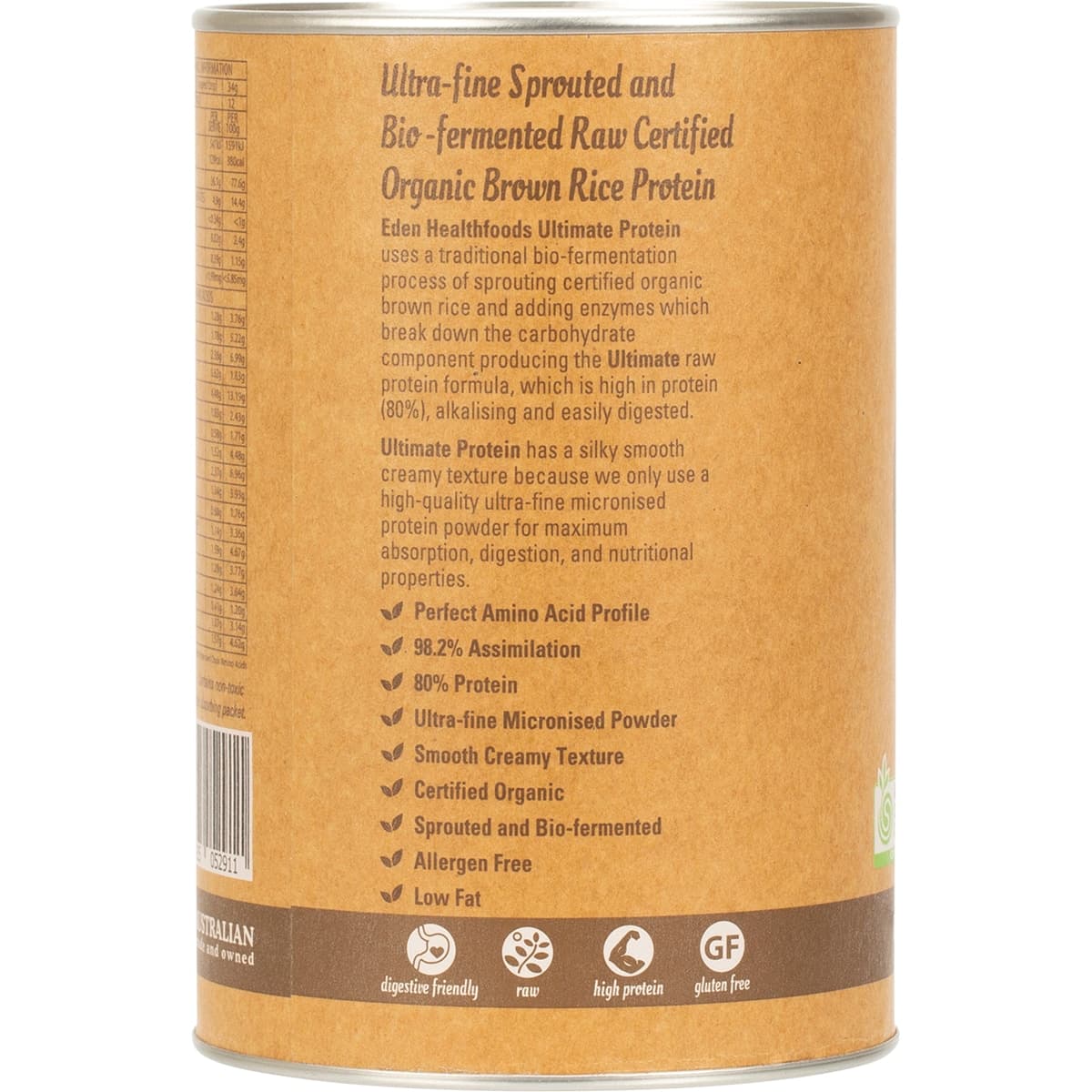 Thumbnail Eden Healthfoods Ultimate Vegan Rice Protein Chocolate 400g