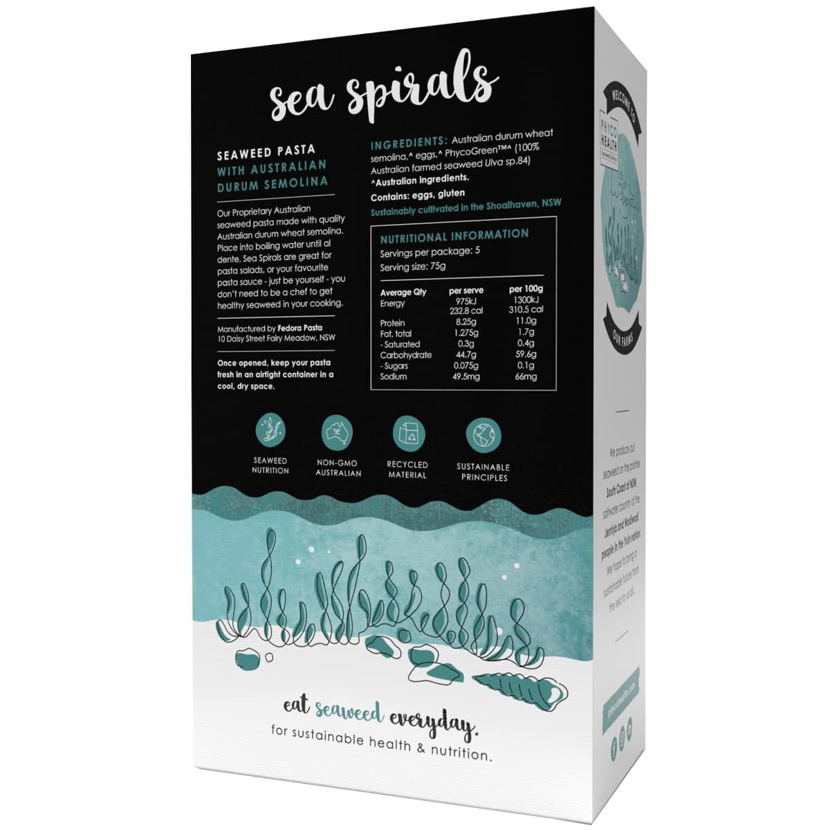 Thumbnail PhycoHealth SeaSpirals Seaweed Pasta 375g