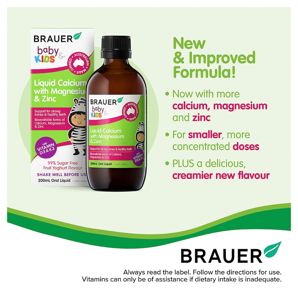 Thumbnail Brauer Kids Liquid Calcium with Magnesium & Zinc 200ml