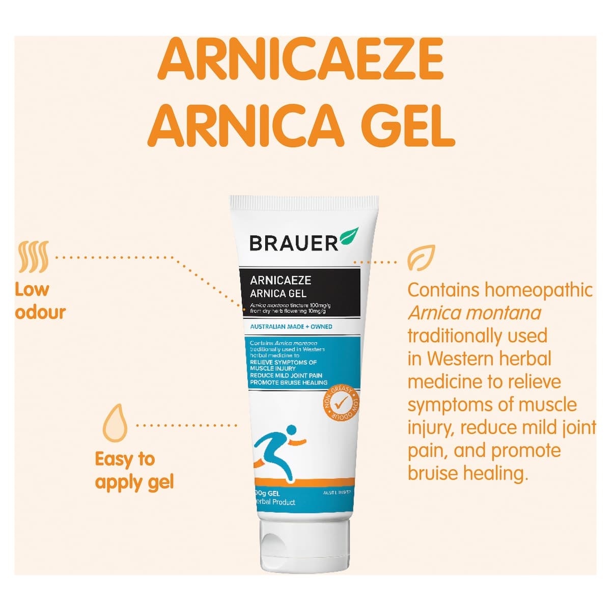 Thumbnail Brauer Arnicaeze Muscle & Bruise Gel 100g