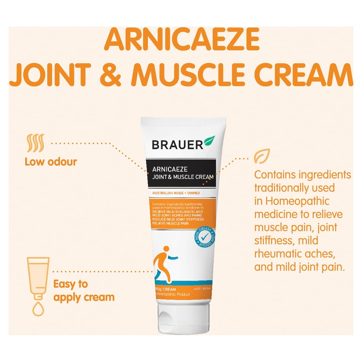 Thumbnail Brauer Arnicaeze Joint And Muscle Cream 100g