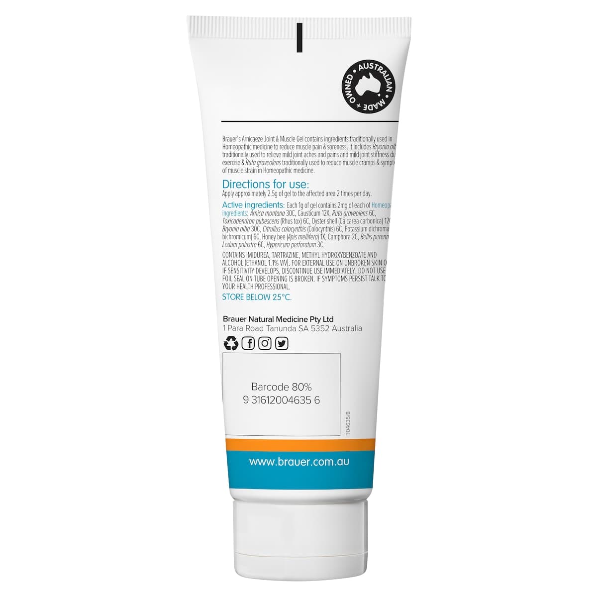 Thumbnail Brauer Arnicaeze Joint & Muscle Sports Ice Gel 100g