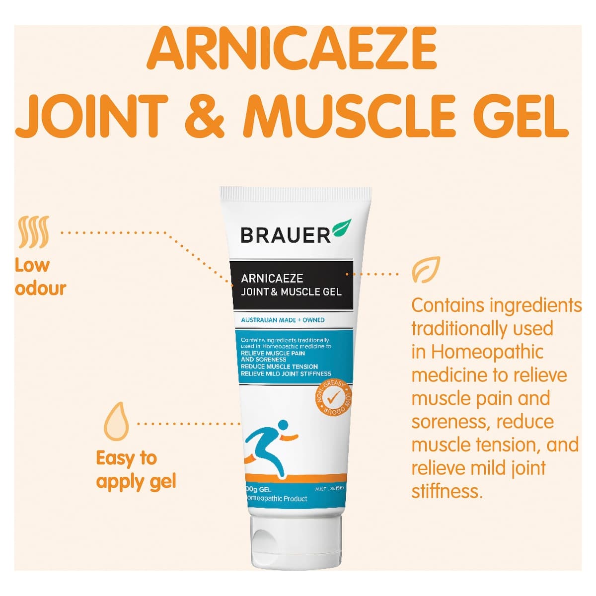 Thumbnail Brauer Arnicaeze Joint & Muscle Sports Ice Gel 100g