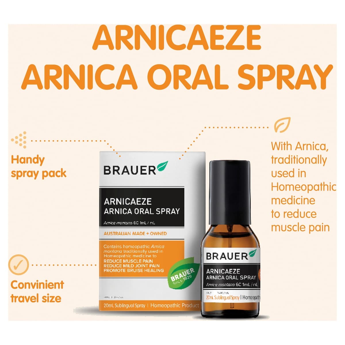 Thumbnail Brauer Arnicaeze Arnica Oral Spray 20ml