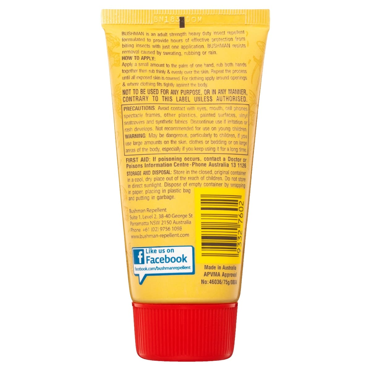 Thumbnail Bushman Ultra Heavy Duty 80% Deet Insect Repellent Gel 75g