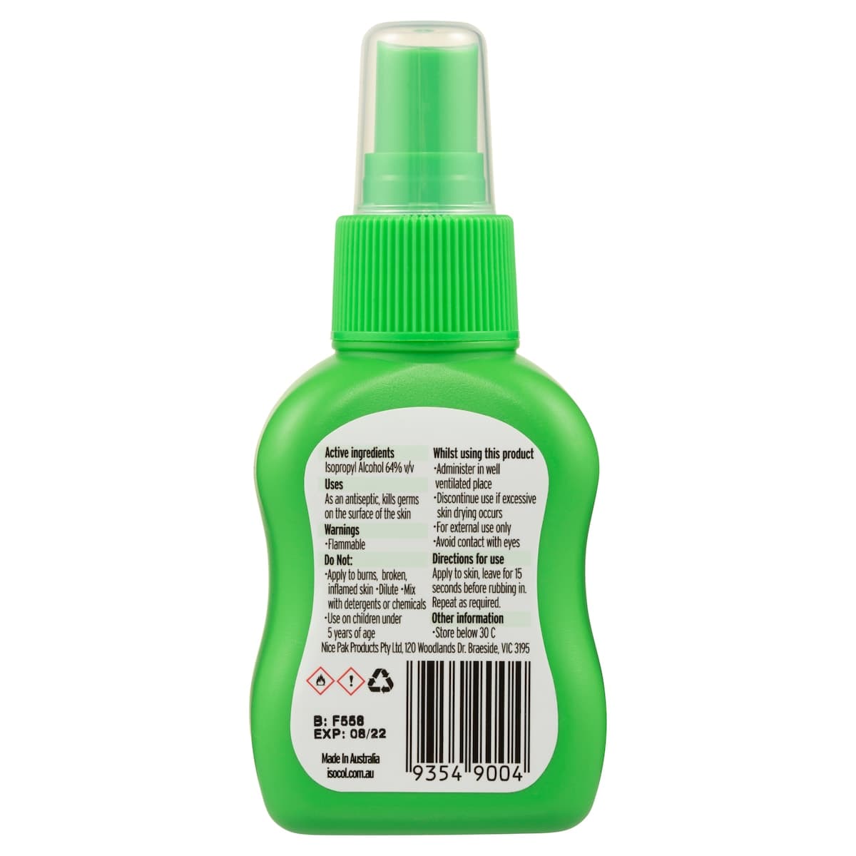 Thumbnail Isocol Antiseptic Rubbing Alcohol Spray 75ml