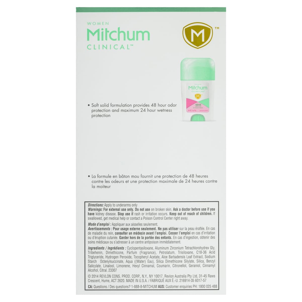 Thumbnail Mitchum Clinical Protection Antiperspirant Deodorant Powder Fresh 45g