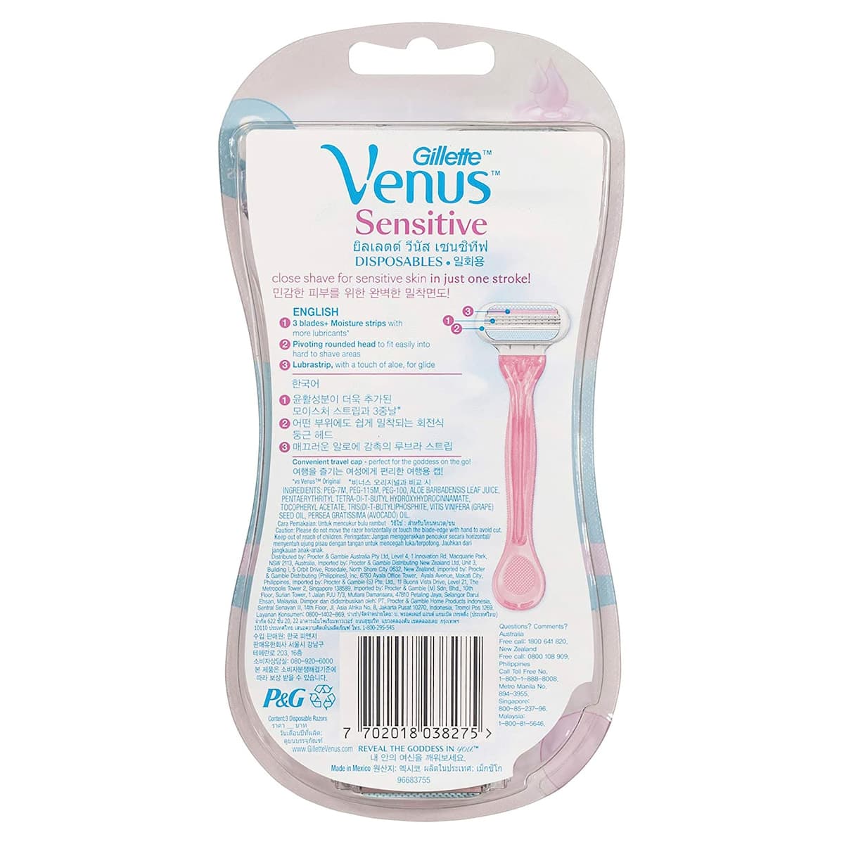 Thumbnail Gillette Venus Sensitive Disposable Razors 3 Pack
