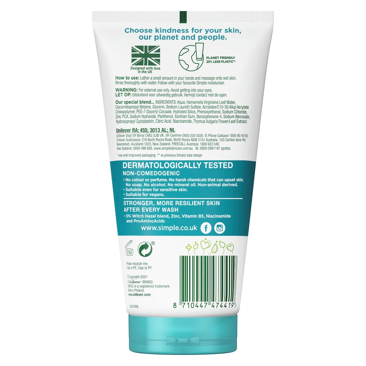 Thumbnail Simple Daily Skin Detox Purifying Gel Facial Wash 150ml