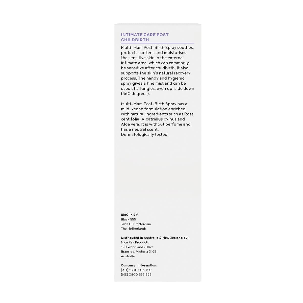 Thumbnail Multi Mam Post Birth Spray 75ml