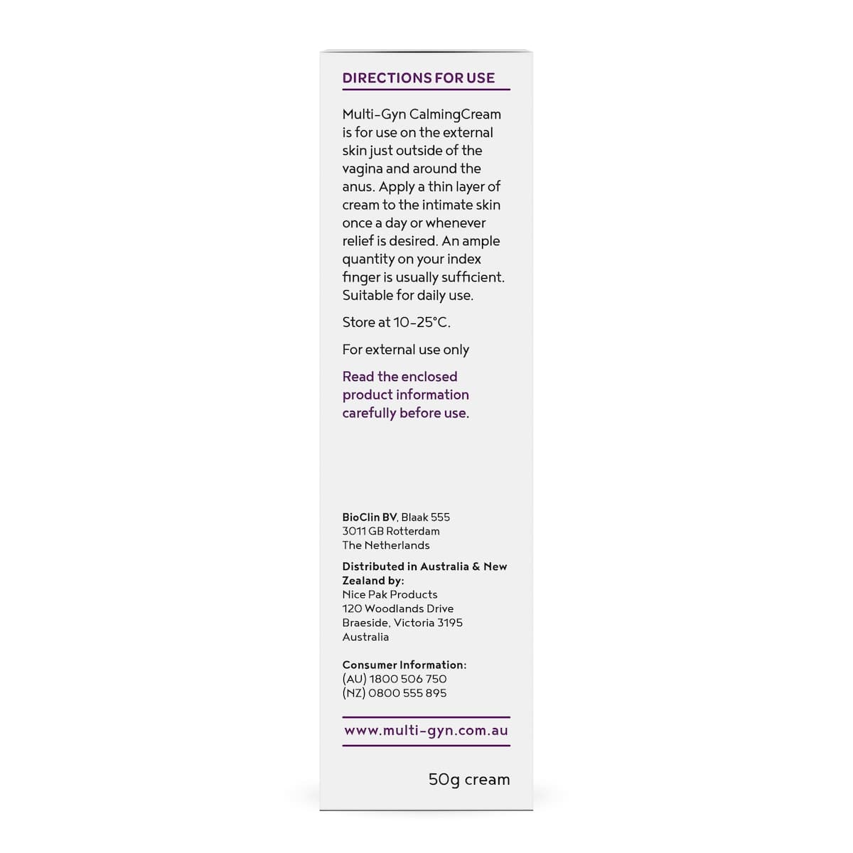 Thumbnail Multi-Gyn Calming Cream 50g