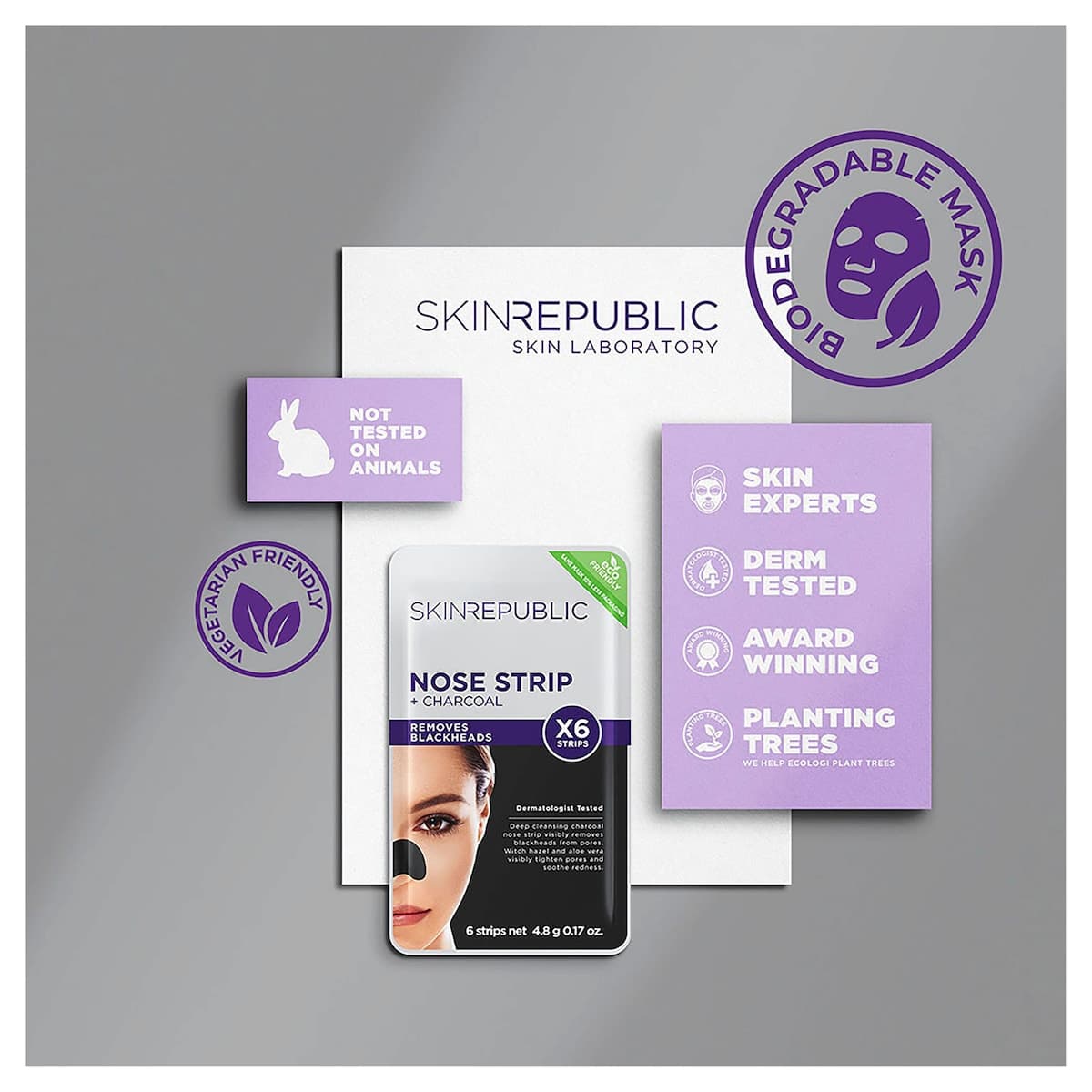 Thumbnail Skin Republic Charcoal Nose Strips 6 Pack