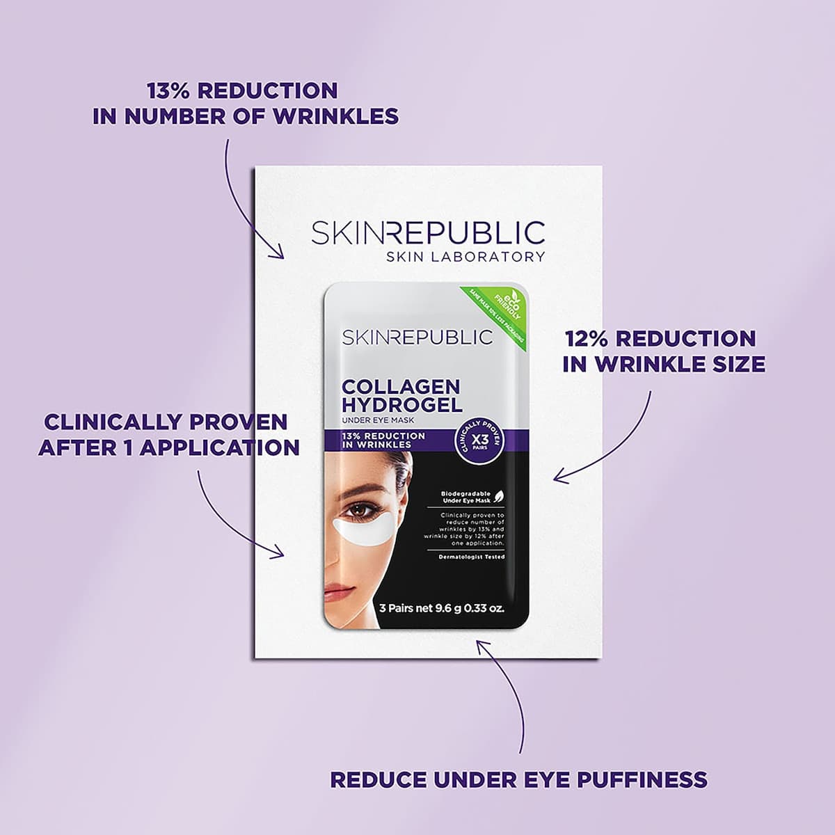 Thumbnail Skin Republic Collagen Hydrogel Under Eye Patches 3 Pairs