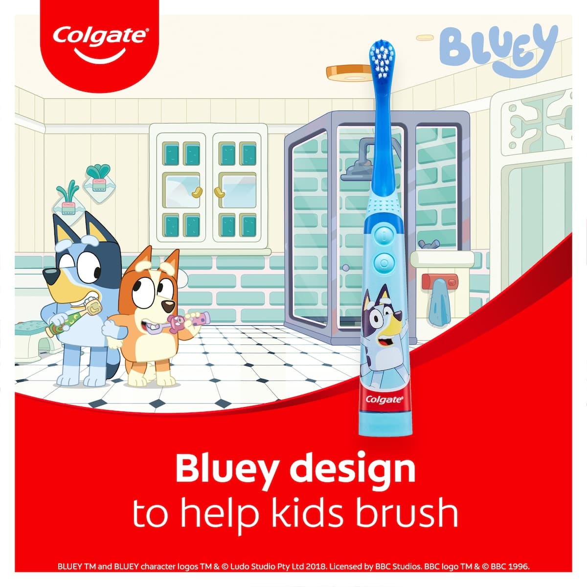 Thumbnail Colgate Kids Bluey Battery Sonic Toothbrush Assorted Colours