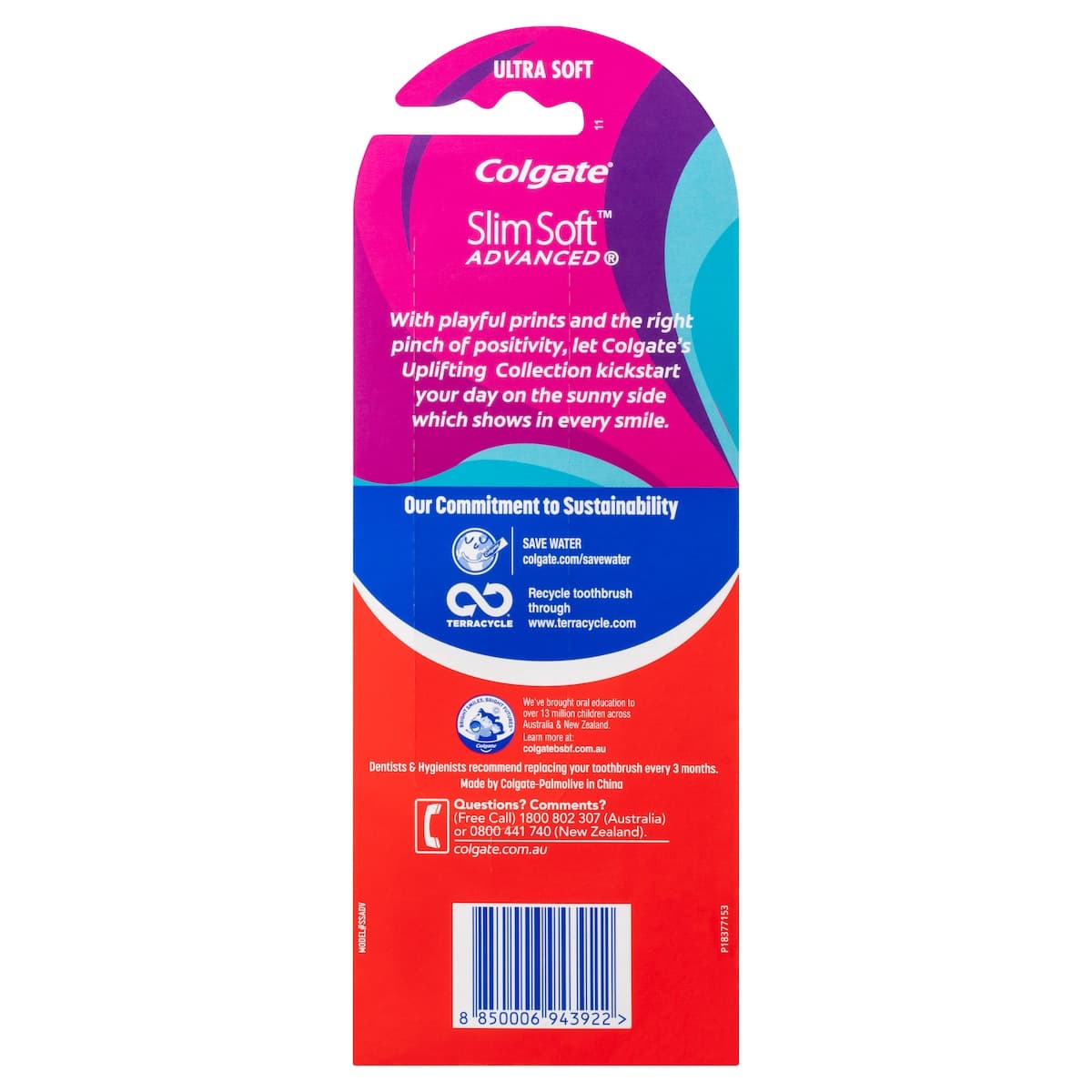 Thumbnail Colgate SlimSoft Advanced Ultra-Soft Toothbrush 3 Pack