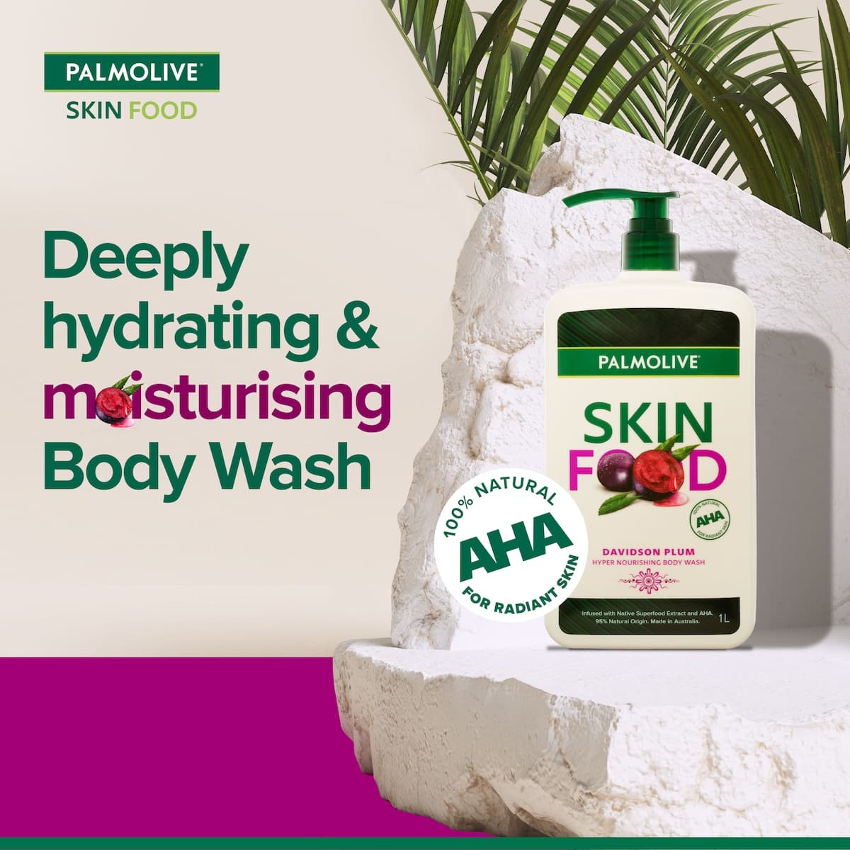 Thumbnail Palmolive Skin Food Body Wash Davidson Plum 1L