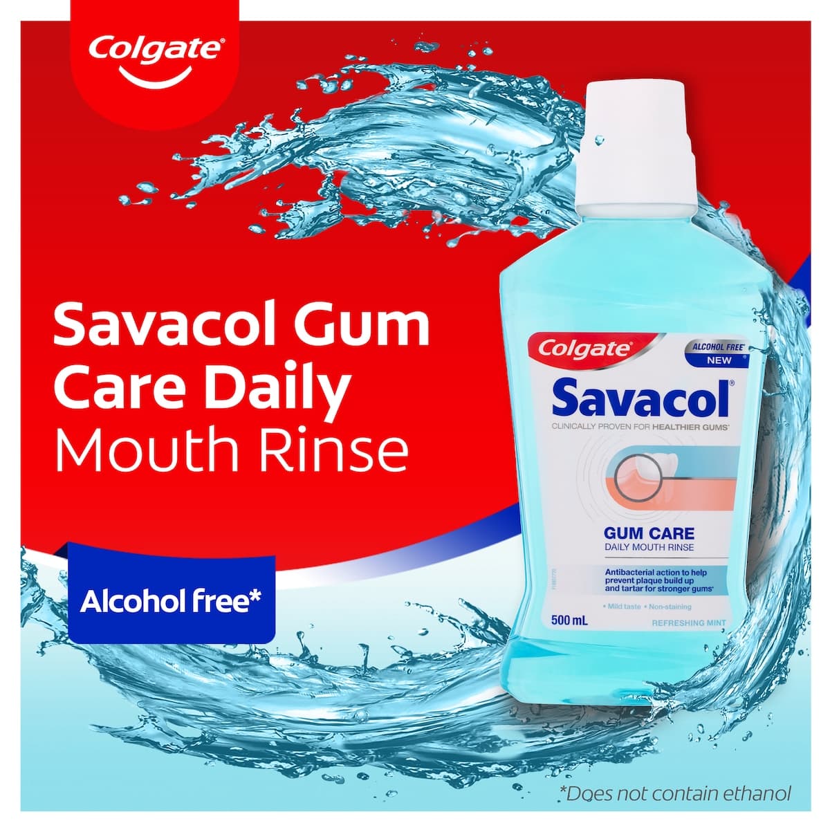 Thumbnail Colgate Savacol Mouth Rinse Daily Gum Care 500ml