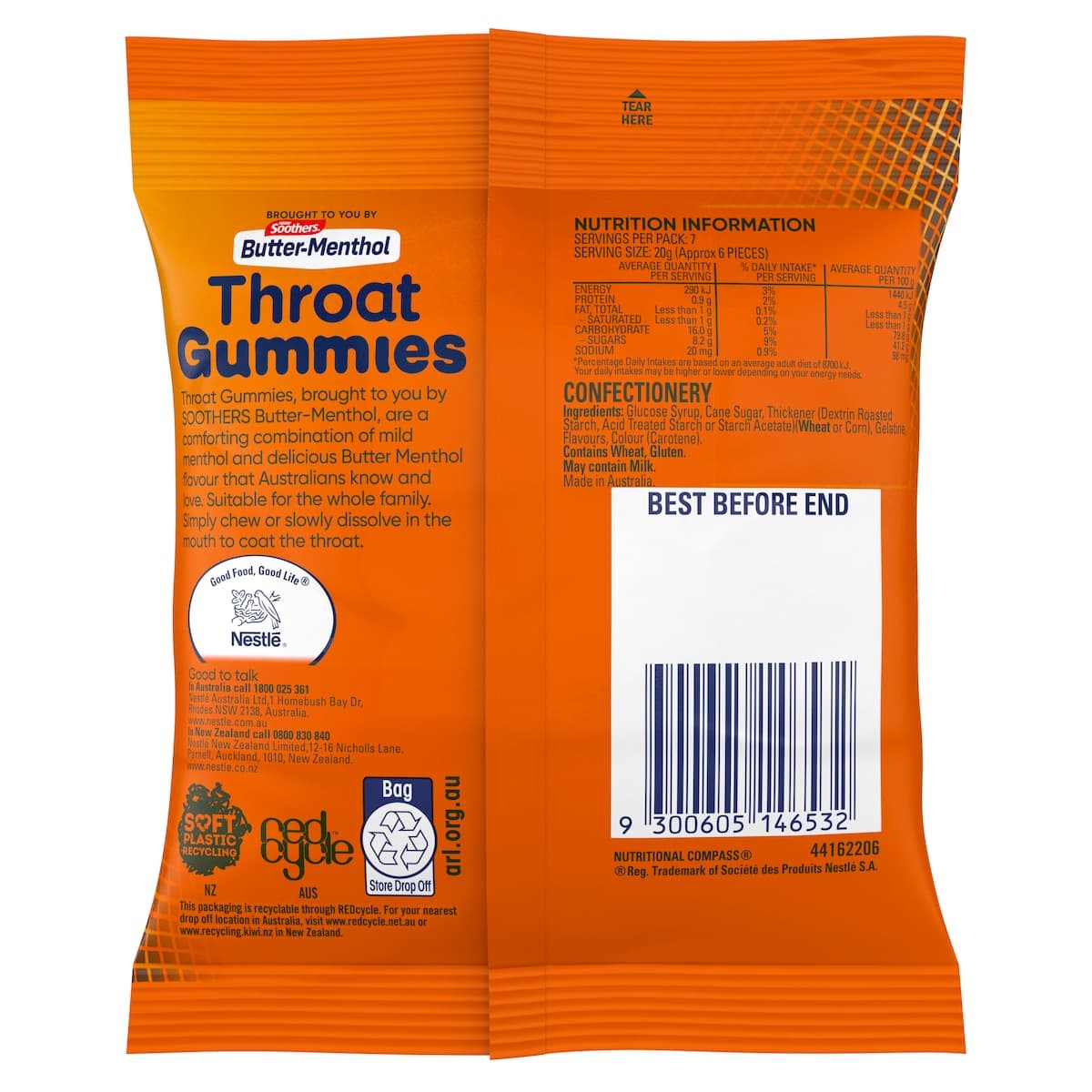 Thumbnail Nestle Butter Menthol Throat Gummies 150g