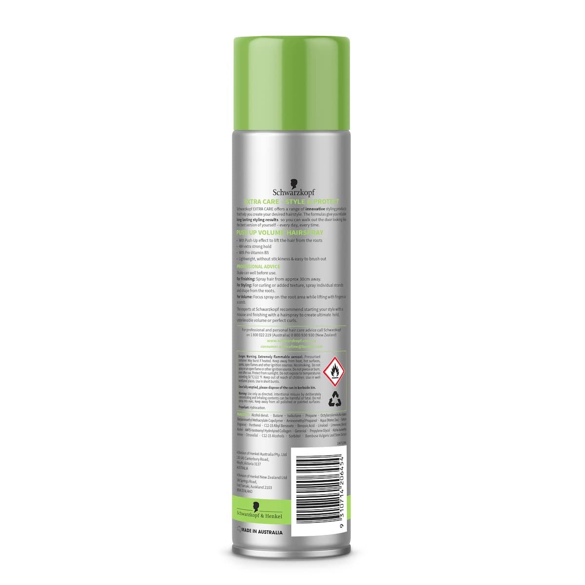 Thumbnail Schwarzkopf Extra Care Push Up Volume Hairspray 250g