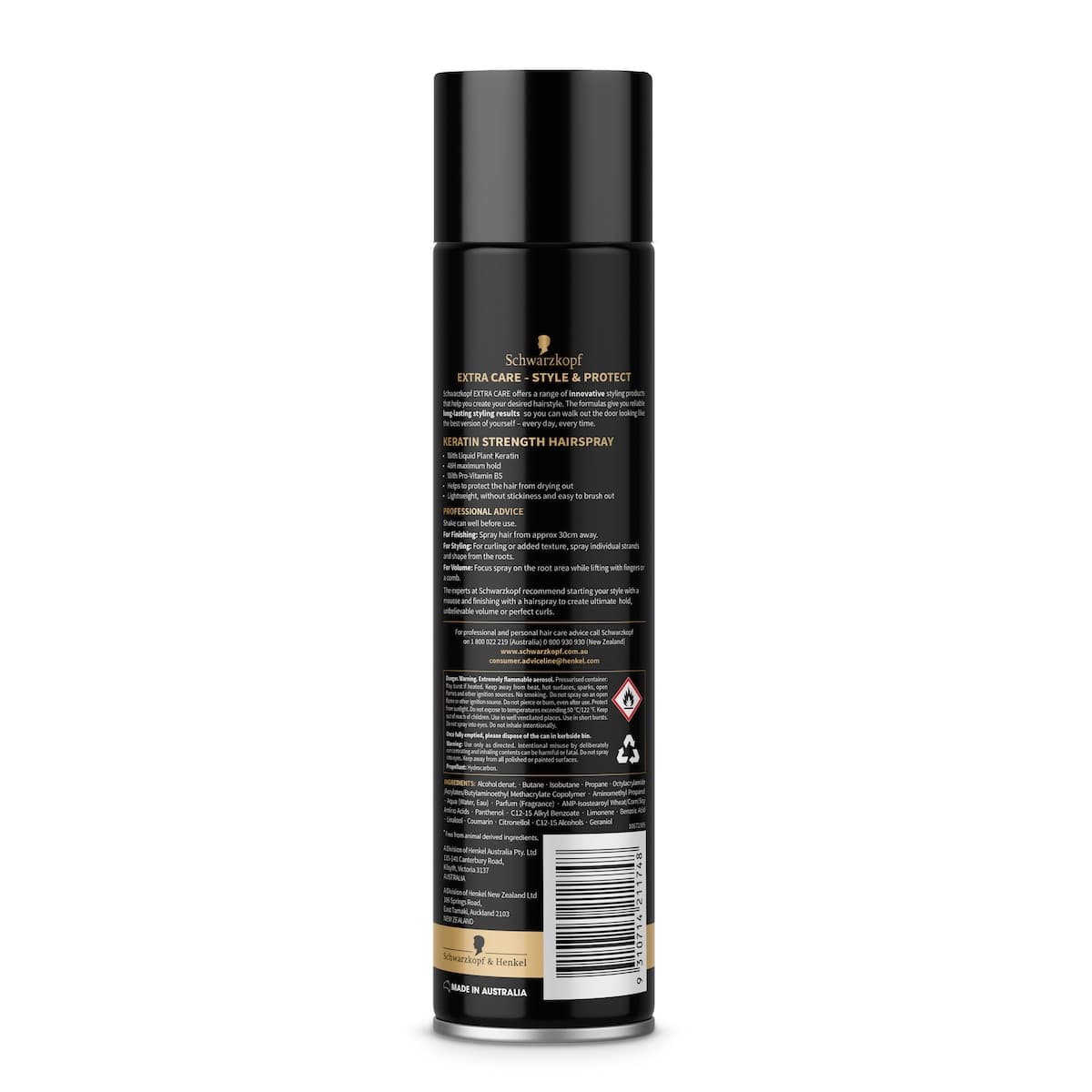 Thumbnail Schwarzkopf Extra Care Keratin Strength Hairspray 250g