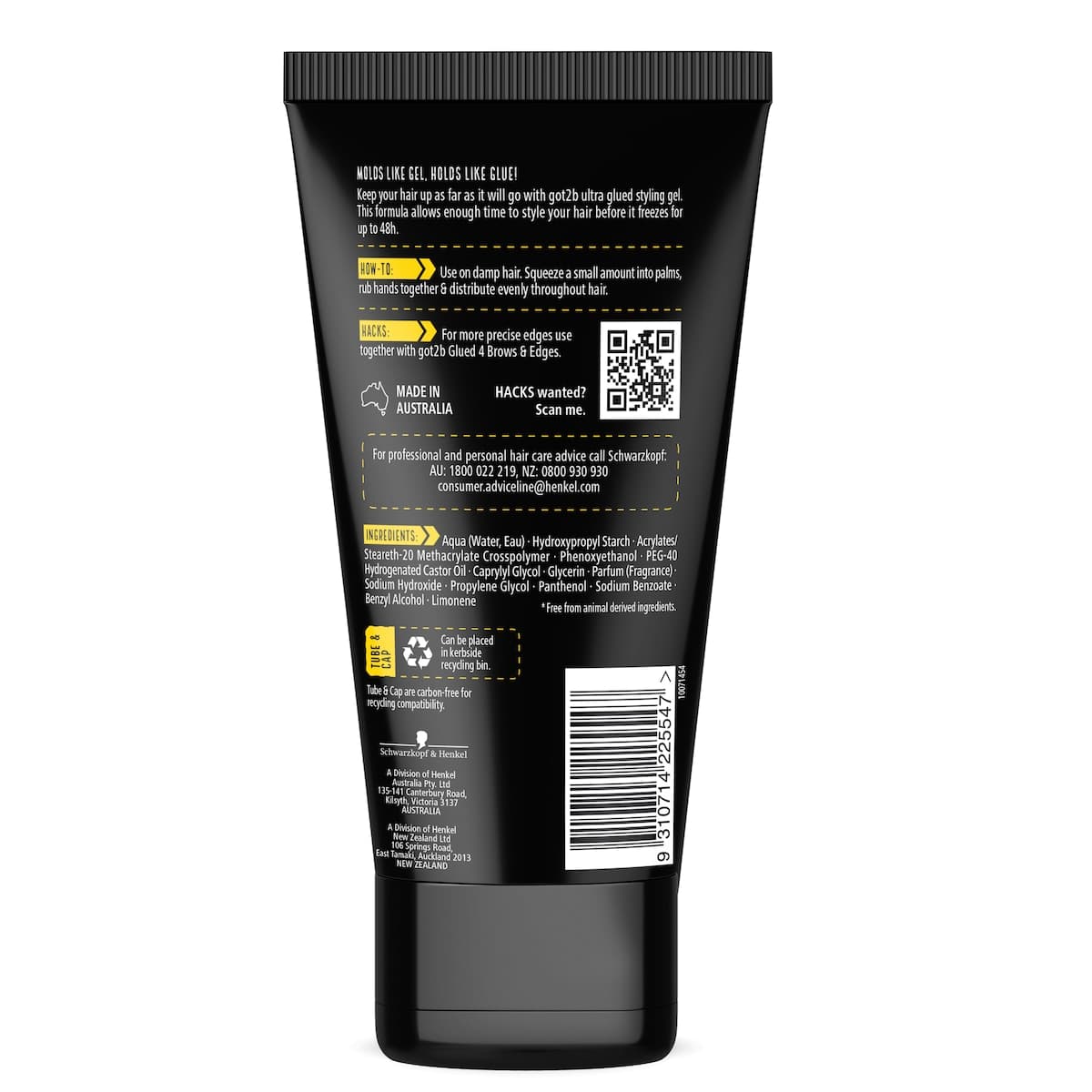 Thumbnail Schwarzkopf Got2b Ultra Glued Styling Hair Gel 150ml