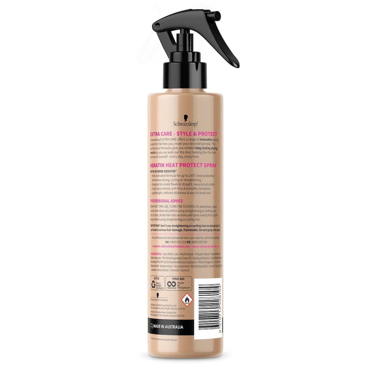 Thumbnail Schwarzkopf Extra Care Keratin Heat Protect Spray 250ml