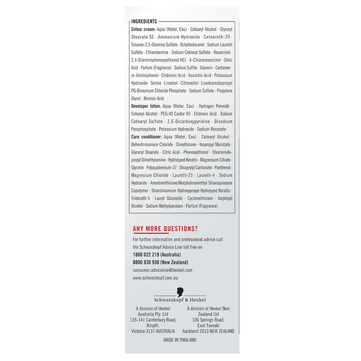 Thumbnail Schwarzkopf Live Colour Permanent Baseline 1.0 Black