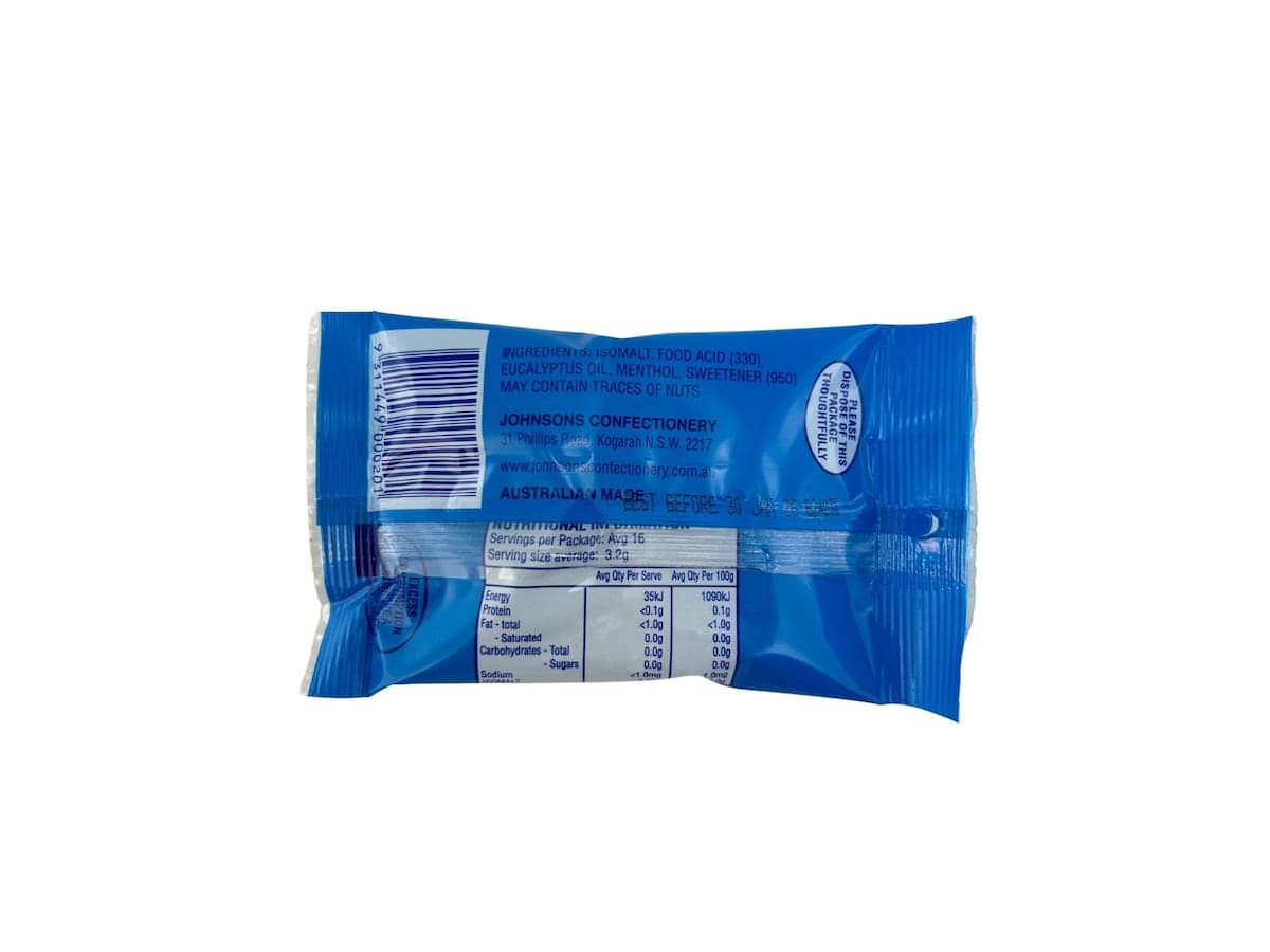 Thumbnail Johnsons Eucalyptus Drops Sugar Free 50g